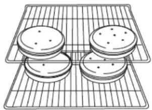 WHIRLPOOL WOS51EC0HS - Horneado de pasteles de capas en dos parrillas - 1