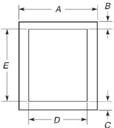 WHIRLPOOL WOS72EC7HV - Cabinet Dimensions - Single Ovens, Standard Installation - 1