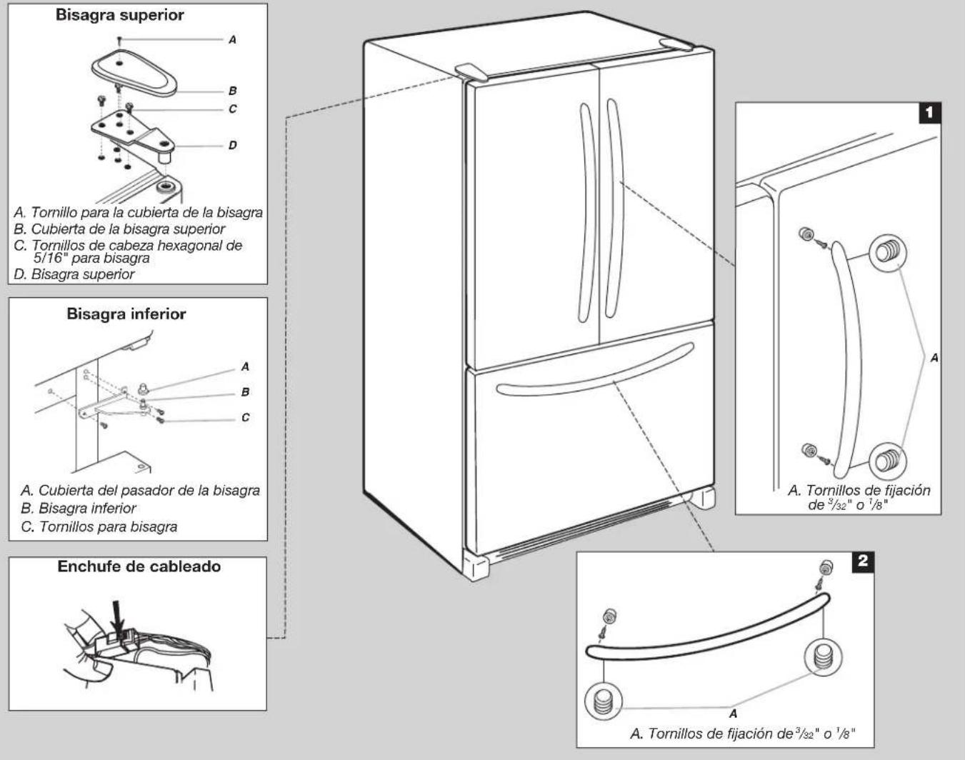 WHIRLPOOL WRFA32SMHZ - como volver a colocar elANTE del cajon - 4