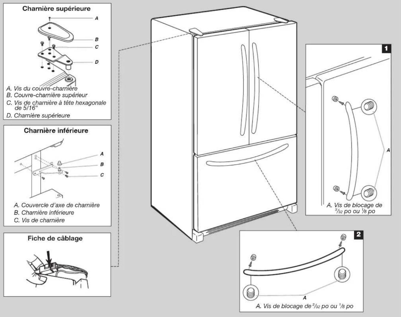 WHIRLPOOL WRFA32SMHZ - Réinstallation de l'avant du tiroir - 4