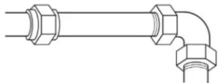 WHIRLPOOL WEG750H0HW - Rigid pipe connection: - 1