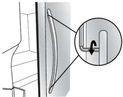 WHIRLPOOL WRF560SMHZ - Cómo instalar las manijas de las puertas - 2