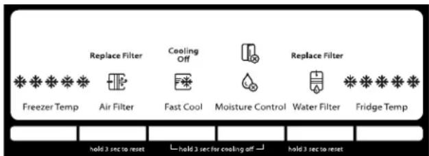 WHIRLPOOL WRF560SMHZ - Panel de control - 1