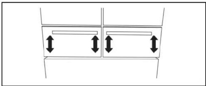 WHIRLPOOL WRF532SMHW - Alignement des façades des tiroirs réfrigérés (sur certains modèles) - 2