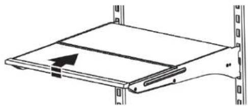 WHIRLPOOL WRF532SMHW - Pour rétracter et déployer la section avant de la tablette : - 1