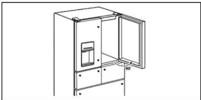 WHIRLPOOL WRF532SMHW - Reset Bottom Refrigerator Door Hinge - 1