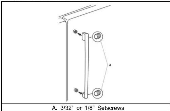 A. 3/32" or 1/8" Setscrews