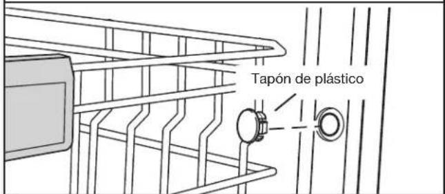 WHIRLPOOL WDT750SAHB - Vuelva a instalar los tapones de plástico - 1