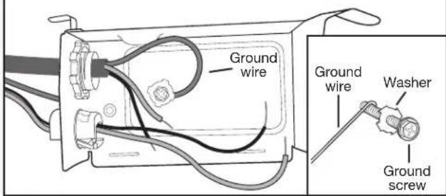 WHIRLPOOL WDT750SAHB - Power cord - connect ground wire - 1