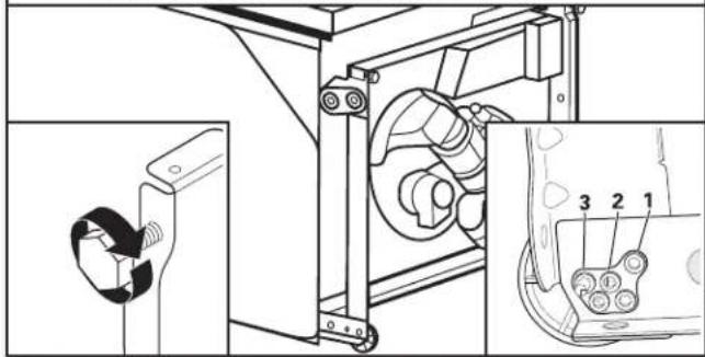 WHIRLPOOL WDT750SAHB - Ajuste las ruedas y las patas - 1