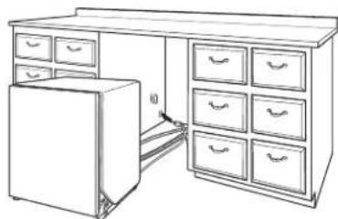 WHIRLPOOL WDTA50SAHV - Acheminement du cordon d'alimentation - 1