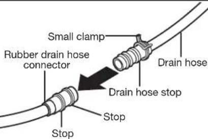 WHIRLPOOL WDTA50SAHV - Connect drain hose - 1