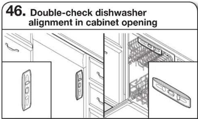 WHIRLPOOL WDTA50SAHV - SECURE DISHWASHER IN CABINET OPENING - 1