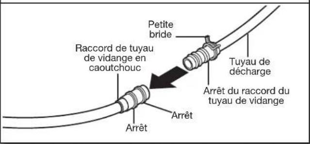 WHIRLPOOL WDTA50SAHV - Raccordement du tuyau de vidange - 1