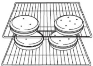 WHIRLPOOL WOD51EC0HB - Cuisson au four des gâteaux à étages, sur duex grilles - 1