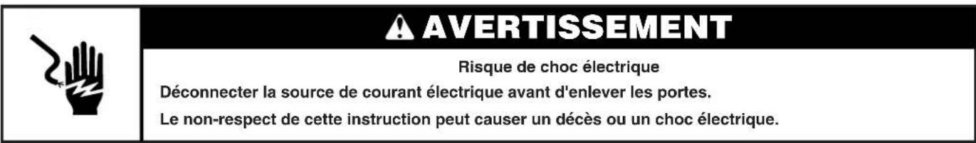WHIRLPOOL WRS571CIHW - Retrait, réglage de l'aplomb et alignment des portes - 1