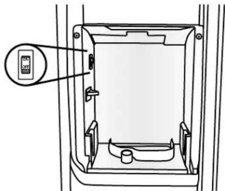 WHIRLPOOL WRS571CIHW - Para encender y apagar la fabricula de hielo: - 1