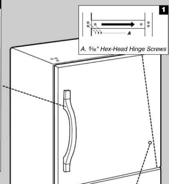 WHIRLPOOL WRF532SMHB - Door Swing Reversal (optional) - 2
