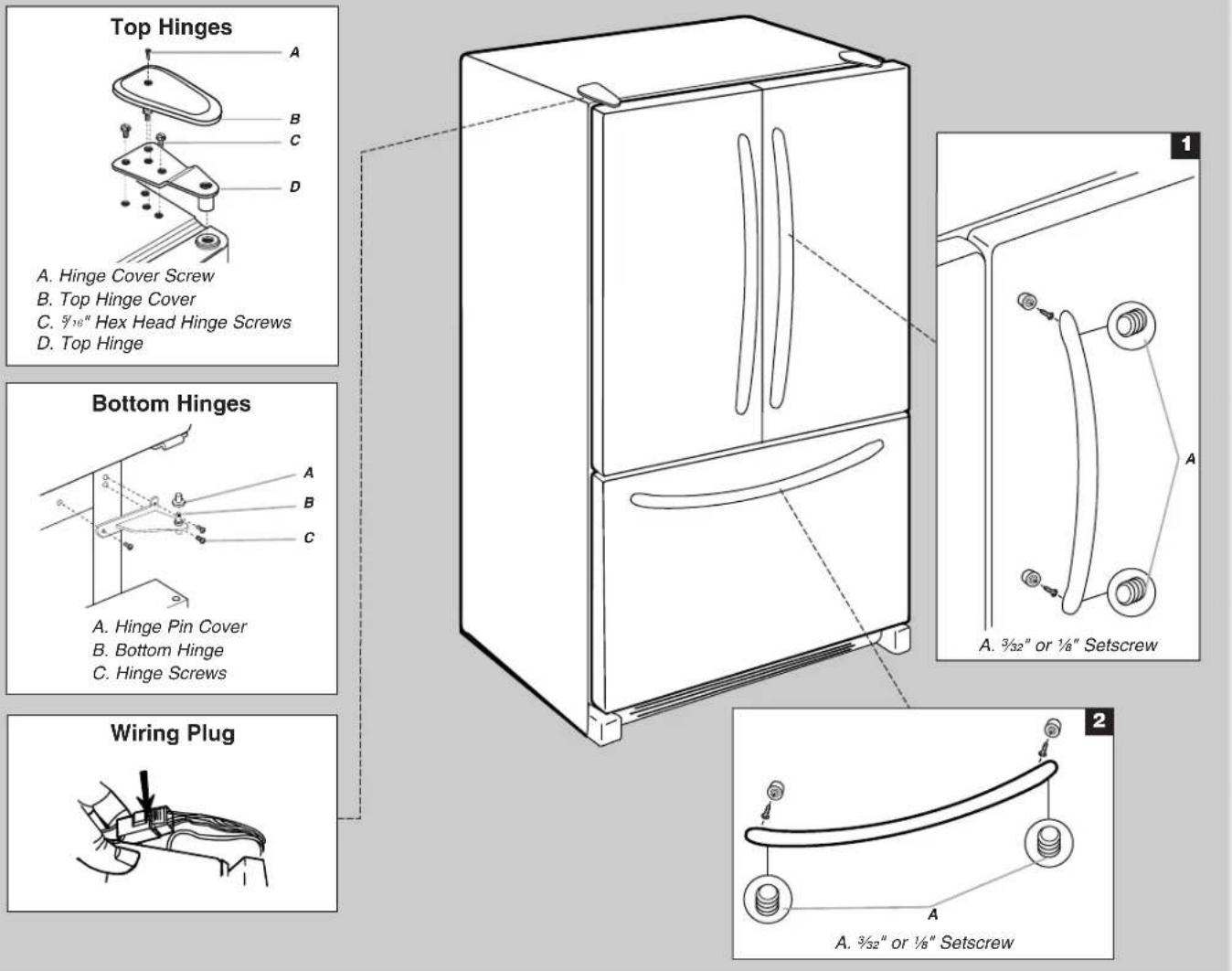 WHIRLPOOL WRF532SMHB - Door Removal & Replacement - 9