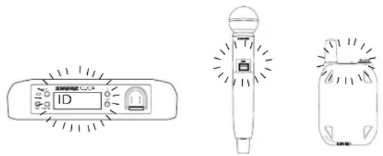 SHURE GLXD4 - Identificação de Transmissores e Receptores Conectados com ID Remoto - 1