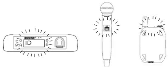 SHURE GLXD4 - Gekoppelde zenders en ontvangers met extern-ID identificeren - 1