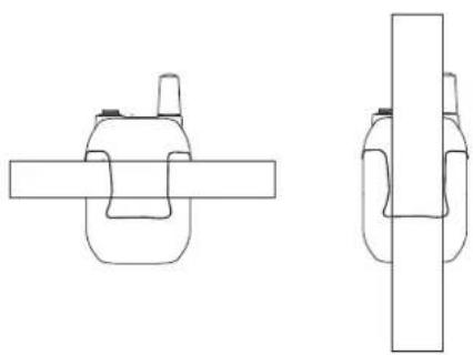 SHURE GLXD4 - Posizionamento del trasmettitore Body-pack - 1