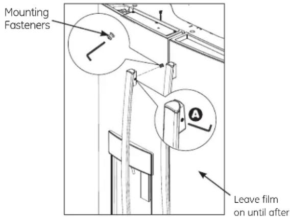 GE Profile PWE23KMKES - REMOVE THE FRESH FOOD DOOR HANDLE - 1