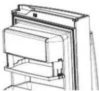 GE Profile PWE23KMKES - Bandeja desplegable \* (bandeja abierta) - 1