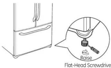 GE Profile PWE23KMKES - LEVEL THE REFRIGERATOR - 1