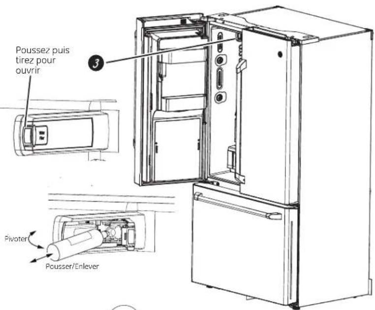 GE Profile PWE23KMKES - Bouchon de dérivation du filtre - 2