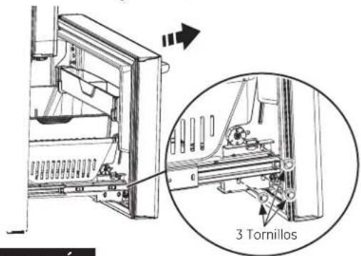 GE Profile PWE23KMKES - RETIRE LA PUERTA DEL FREEZER - 3