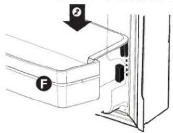 GE Profile PWE23KMKES - To place bins into doors: - 1