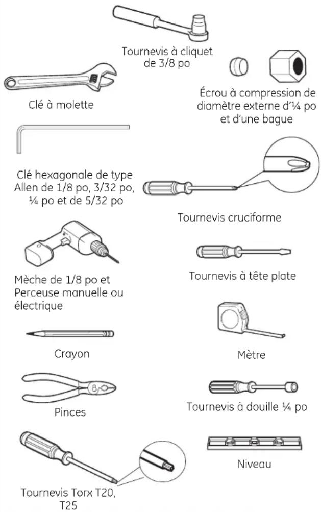 GE Profile PWE23KMKES - OUTILLAGE DONT VOUS POUVEZ AVOIR BESOIN - 1