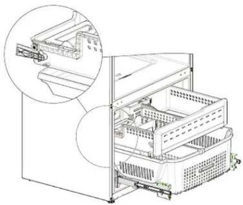 GE Profile PWE23KMKES - VUELVA A INSTALAR LOS CAJONES DEL A FREEZER - 1