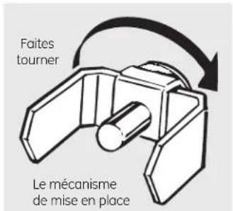 Faites tourner Le mécanisme de mise en place