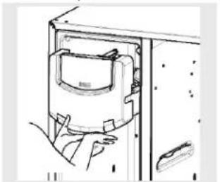 GE Profile PSS28KSHSS - En algunos modelos, para acceder a hielo o para alcanzar el interruptor de encendido: - 1
