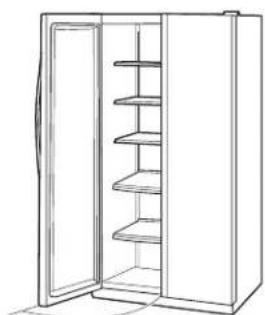 GE Profile PSS28KSHSS - REMOVE THE FREEZER DOOR - 3