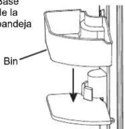 GE Profile PFE28PYNFS - Para colocar la bandeja giratoria en la puerta: - 2