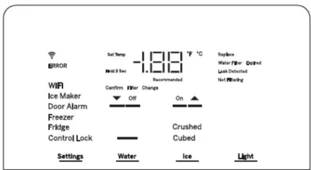 GE Profile PVD28BYNFS - REFRIGERATOR/FREEZER CONTROLS - 2