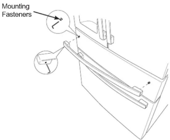 GE Profile PVD28BYNFS - REMOVE THE REFRIGERATOR AND FREEZER DOOR HANDLES (if necessary) - 2