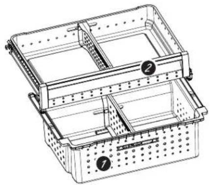GE Profile PVD28BYNFS - Canasta y Cajón del Freezer - 1