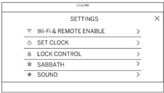 GE Profile PTS7000FNDS - Settings (Configuraciones) - 1