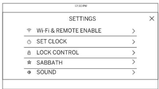 GE Profile PTS7000FNDS - Settings - 1