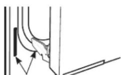 GE Profile PTS7000FNDS - Pour enlever la porte : - 3