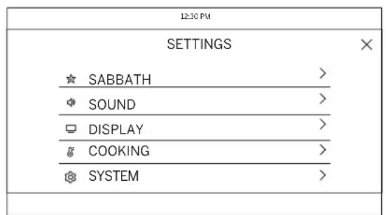 GE Profile PTS7000FNDS - Settings - 2