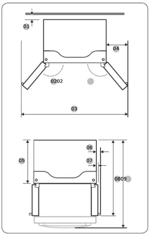SAMSUNG RF28R7201SR - Installation - 1