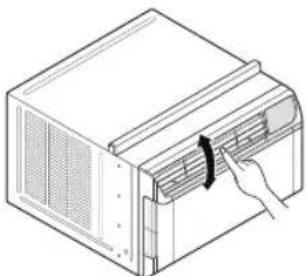 LG LW1517IVSM - Réglage de la direction du débit d'air vertical - 1