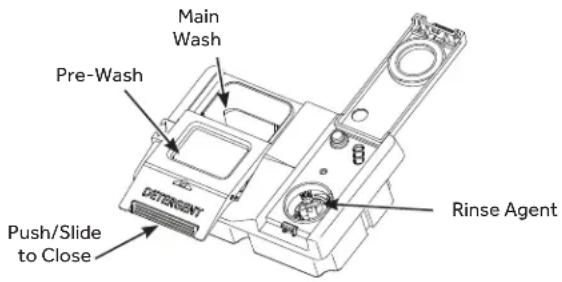 HAIER QDP555SYNFS - FILLING THE DETERGENT DISPENSER - 1