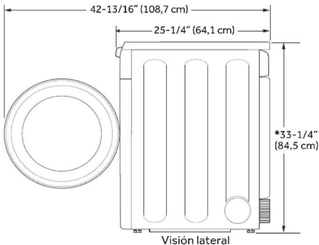 HAIER QFD15ESSNWW - DIMENSIONES DE LA SECADEORA - 2