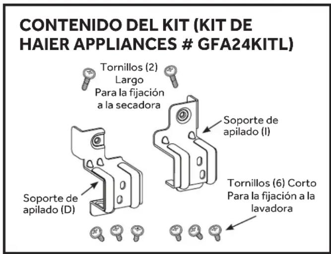 HAIER QFD15ESSNWW - KIT DE APILADO HAIER APPLIANCES: - 1